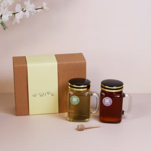 명절 꿀선물세트 550g 2개 천연벌꿀