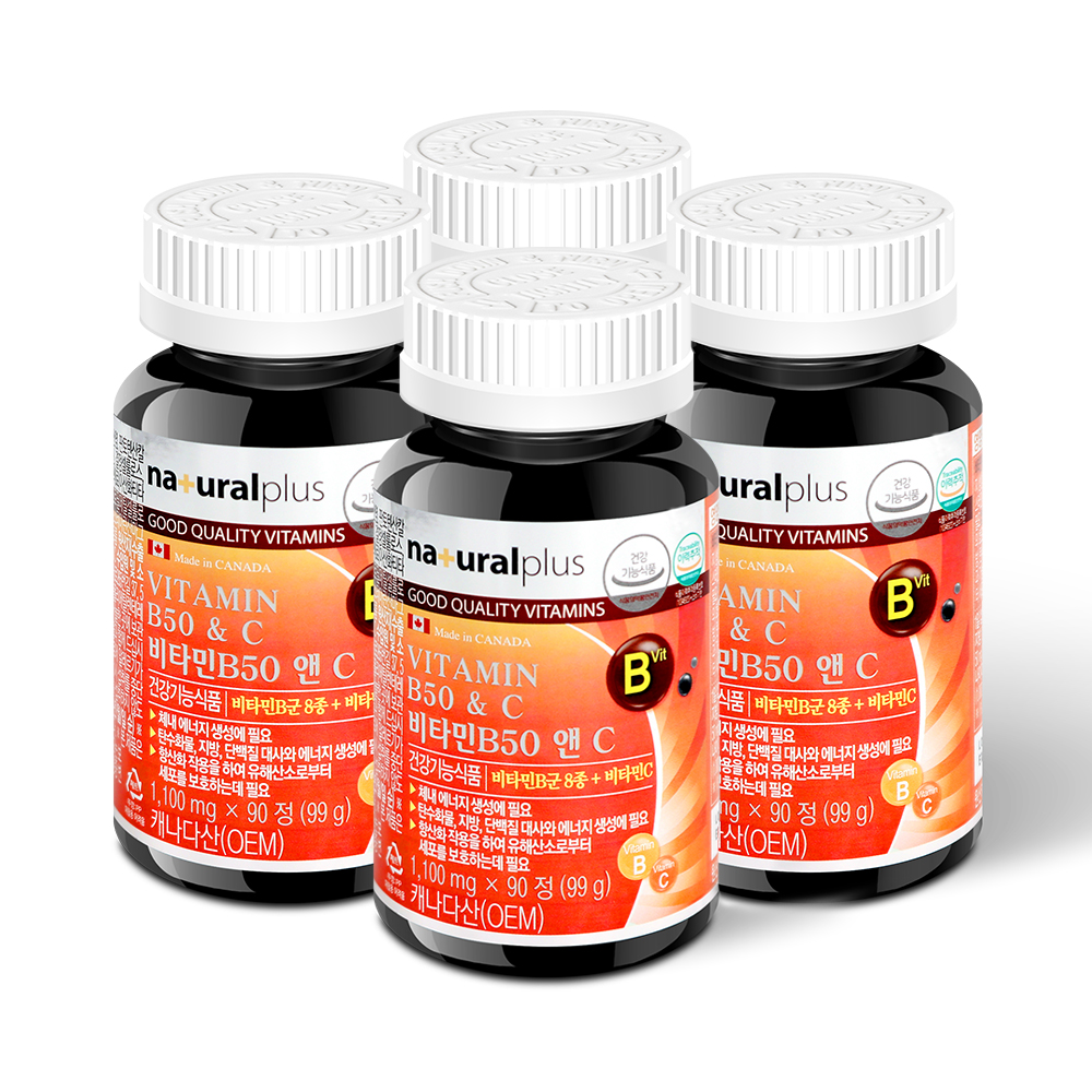 내츄럴플러스 수용성 비타민B군 12개월분 B1 B2 B3 B5 B6 B12