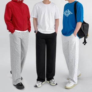 남자 트레이닝바지 츄리닝바지 조거 트레이닝 세미 와이드 빅사이즈 체육복