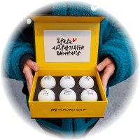 타이틀리스트 Prov1 커스텀 골프공 선물 인쇄 6구 세트 홀인원 생일 퇴직 기념볼 각인