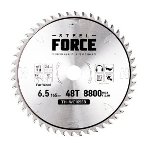 스틸포스 목공날 목재날 고속절단기 원형톱날 TH-WC165SB