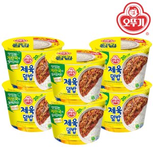 오뚜기 컵밥 제육덮밥 계란국 315g X 6개 즉석밥
