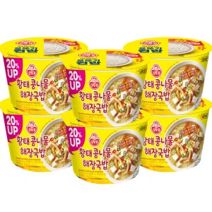 오뚜기 컵밥 황태콩나물 해장국밥 301.5g X 6개