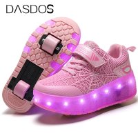 롤러 슈즈 USB Charging Children Roller Skate Casual