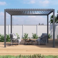 파고라 조립식 테라스 쉼터 야외 전동식 정자 자동 블라인드 pergola