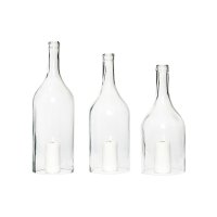 Hubsch Bottle w/o bottom, glass 유리 덮개 감성인테리어 홈카페 테이블 장식