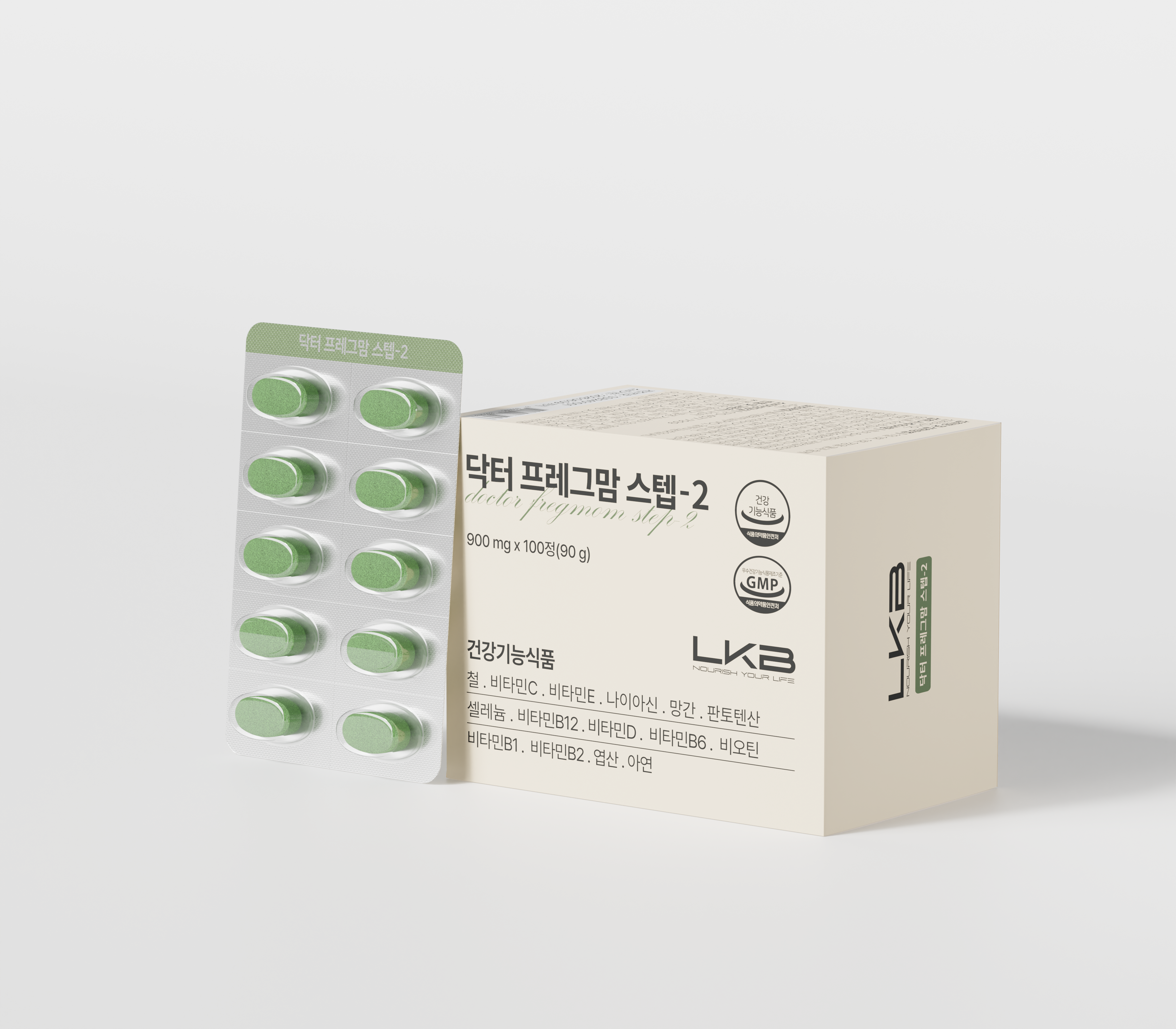 [<b>LKB</b> 닥터프레그맘 스텝 2] 올인원 임산부 철분 영양제 [300% x 100일분]