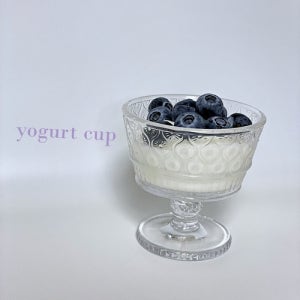 MASI 다이아 요거트 잔 볼 홈카페 유리컵