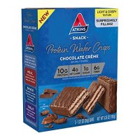 atkins 단백질 웨이퍼 칩 초콜릿 크림 케토 친화적 5 count