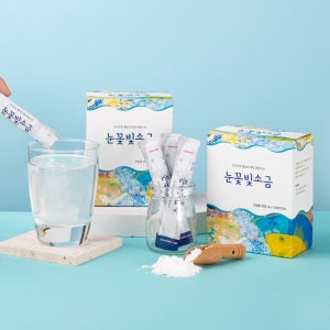 용융소금 1200도 천일염 미네랄 소금물 알칼리 휴대용 스틱 융용 소금 4g, 30개