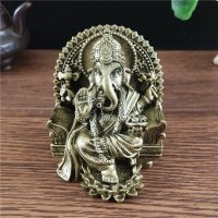 힌두교상 lord ganesha 동상 조각 코끼리 신 부처님 동상 인형 수지 청동 색