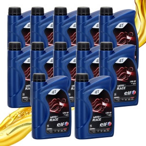엘프 정식 오토바이 엔진오일 모토4 레이스 10W-60 합성유 12통 1박스