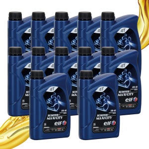 엘프 정식 오토바이 엔진오일 맥시시티 5W-40 합성유 12통 1박스