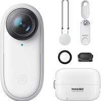 insta360 one go2 세계 최소형 액션 카메라 소형 액션 카메라 무게 1.0oz(27g) 방수 1.3피트(4m) 손떨림 보정 핸즈프리 POV 인스타 360rs 1인치