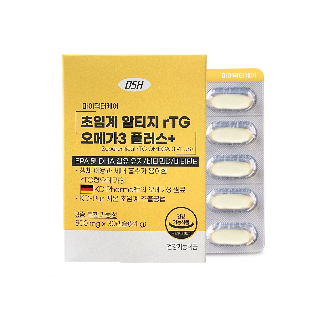 <b>마이닥터케어</b> 흡수율이 높은 rTG 오메가3 플러스 [수앤수퍼]
