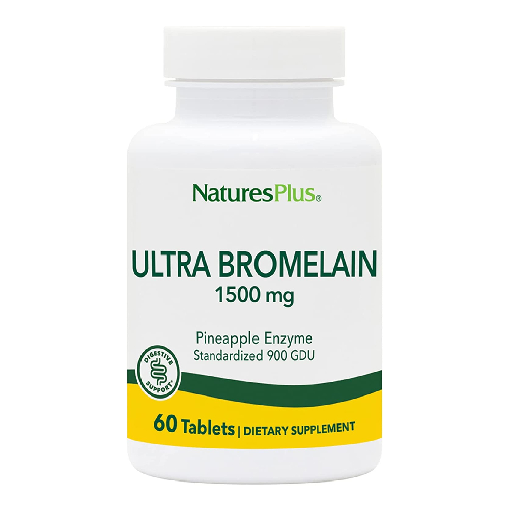 <b>네이처스 플러스</b> Natures Plus 브로멜라인 900 GDU 1500mg 프로테아제 파인애플 영양제 60 정