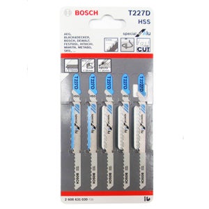 보쉬 직쏘날 T227D 5개입 직소날 알루미늄 철재용 곡선절단