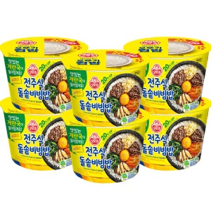 오뚜기 컵밥 전주식 돌솥비빔밥 계란국 270g X 6개