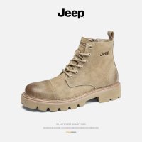 JEEP 남 워커 가을 빈티지 가죽 워커 사막부츠