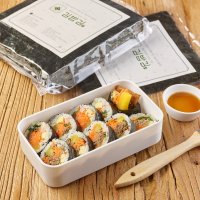 [통미 김밥용김] 게눈감추듯 구운 재래 곱창 참치 무조미 삼각 요리 마른 김