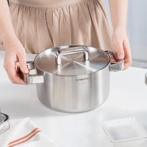 쉐프윈 316 통5중 스텐 20cm 양수냄비