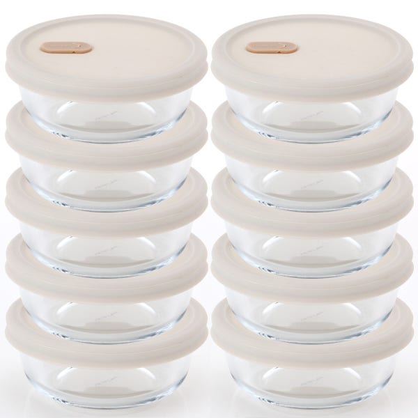 네오플램 전자렌지 용기 냉동 밥 보관용기 반찬통세트 360ML 10P