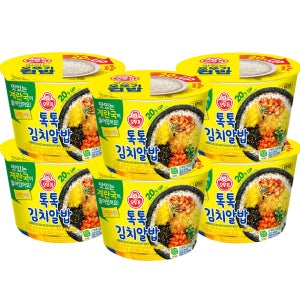 오뚜기 컵밥 톡톡 김치알밥 계란국 227g X 6개 즉석밥