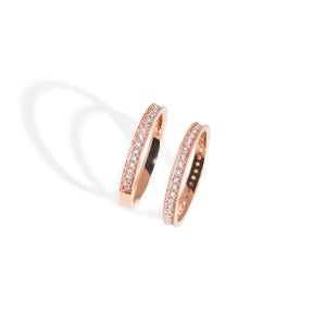 14k 베일 큐빅 하프 풀 레이어드 반지 - 2type 가드링 금 화이트골드 여성 데일리