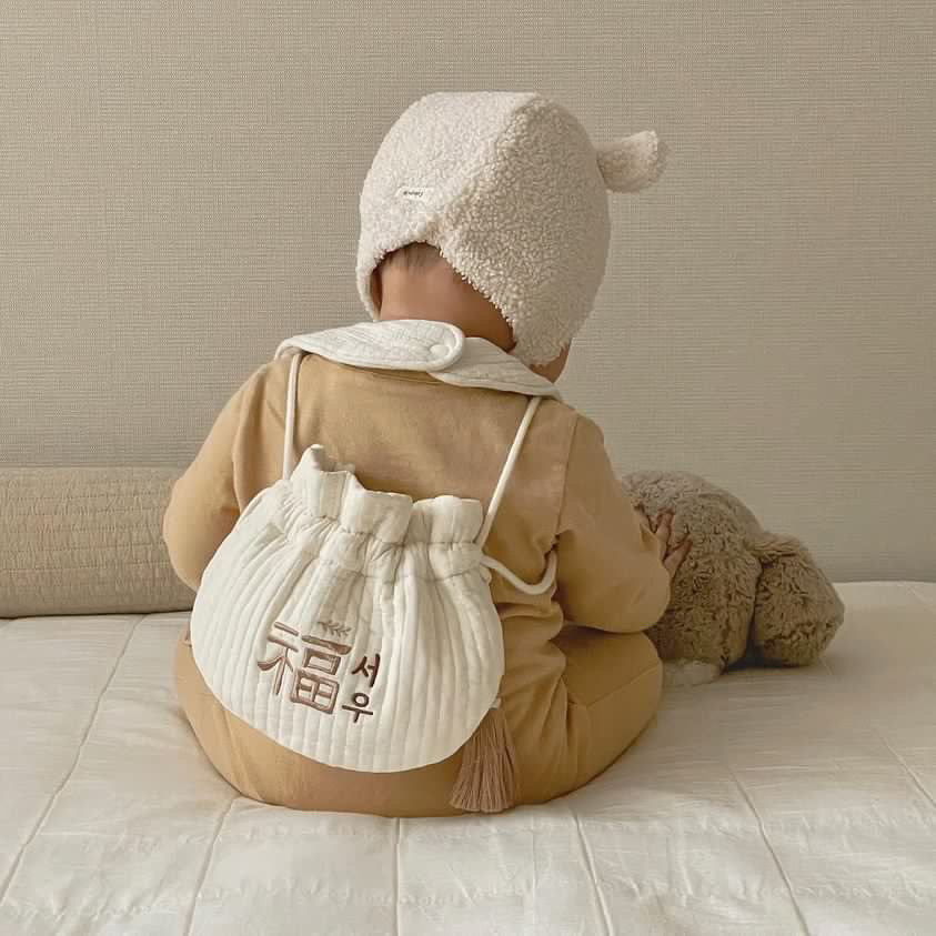 아기복주머니 용돈주머니 이름자수 가방 아기선물