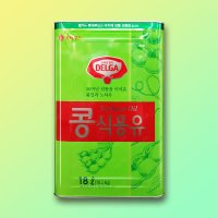 롯데푸드 델가 콩 식용유 18L 업소용 대용량