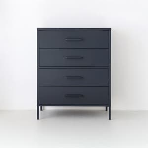 [철제] 피도르 캐비넷 체스트 수납장 4단 8001015 800x400x1015mm, 4단, 다크그레이 5806.5472