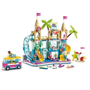 레고 프렌즈 41430 여름 워터파크 수영장 워터 슬라이드 풀박스 호환