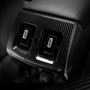 메이튼 쏘렌토 MQ4 페이스 리프트 튜닝 2열 콘솔 뒷면 카본 몰딩