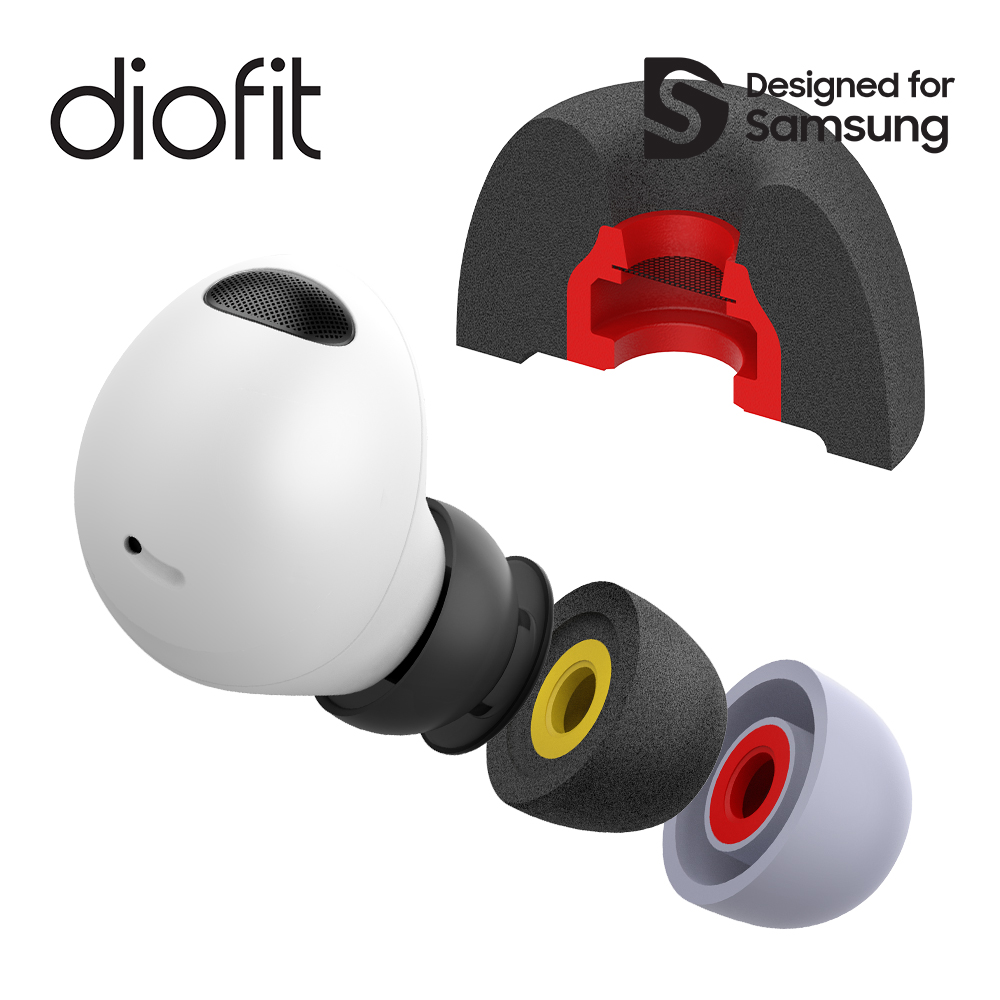 갤럭시 버즈2 프로 이어팁 디오핏 메모리폼 이어팁 (2set) Galaxy Buds2 Pro Eartip 이어캡 패드 이어후크 삼성 SMAPP