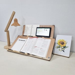 초대형 위즈 2단독서대 루미70 항균 각도조절 북스탠드 필기용 책거치대