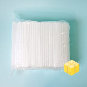 일회용 버블티 빨대 스트로우 개별포장 12x210mm 1박스 3200개