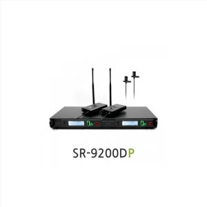 DEAN AUDIO SR-9200D 2채널 무선 핀 마이크 리시버 UHF 900MHz 송신기 수신기 세트 강의용 공연용 행사용 교회 설교
