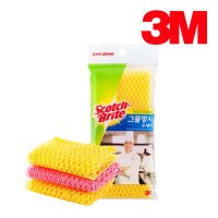 3M 스카치브라이트 그물망사 수세미 MN-900 3개입