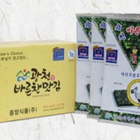 광천김 중앙식품 바른찬 재래맛김 10봉 구운김 전장김