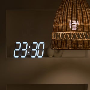 무소음 3d led 디지털 전자 숫자 날짜 온도 인테리어 탁상 벽 걸이 clock 시계