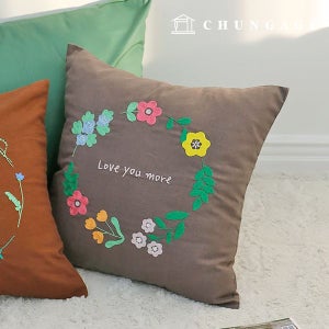 프랑스자수 패키지 DIY 키트 쿠션커버 플라워밤 CH511620