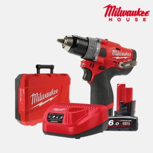 밀워키 12V 6.0Ah FUEL 해머드릴 드라이버II 충전함마 전동 M12 FPD-602C