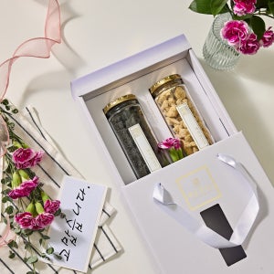 흑임자+콩고물 도라지정과 220g 선물세트 회사 돌 답례품 결혼식 부모님 명절 선물