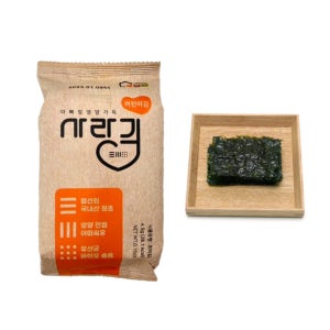 광천 처음먹는 아기 첫 재래 사랑김 미니 김 4.5g 12봉 유아 도시락 반찬 선물 세트