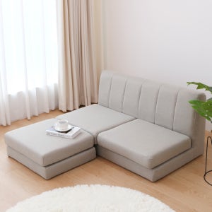 모모 2인용 거실 모듈소파 패브릭 미니 좌식쇼파