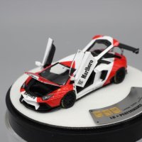 1:64 PGM 람보르기니 LP700 Marlboro 말보로 Limited Full Open Alloy Car