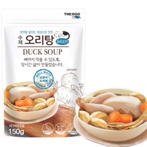 더독 수제 강아지 오리탕 150g 반려견 원기회복 사골 보양 특식 영양식