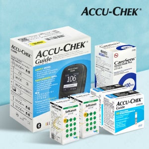 로슈 아큐첵 가이드 혈당측정기 혈당계 + 혈당측정지 50매 +채혈기 + 침10매