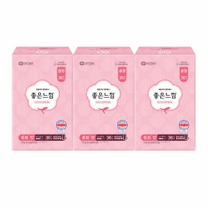 좋은느낌 생리대 오리지널 울트라슬림 중형 36매 X 3팩