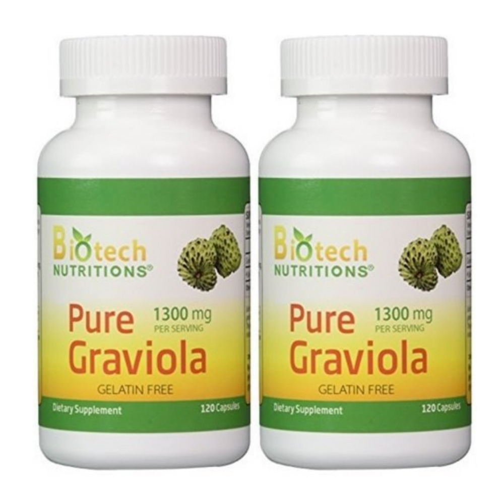 그라비올라 잎 Biotech Nutritions 1300mg 120캡슐 (1+1)